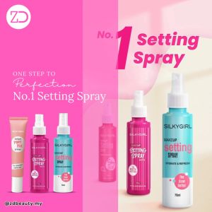 SILKYGIRL Instant Pore Fix Primer (15ml)/ SILKYGIRL Makeup Setting Spray -Matte & Hydrate & Refresh (70ml)[NEW STOCK]