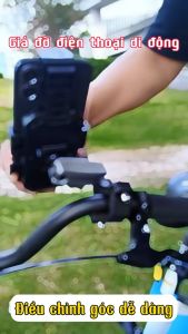 Giá đỡ điện thoại xe máy kẹp điện thoại 360 độ  tự động đóng mở chống rung cho mọi loại xe đạp xe máy