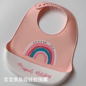 MP SLABBER SILIKON: Celemek Makan Bayi Baby BIB Slabber Full Silikon