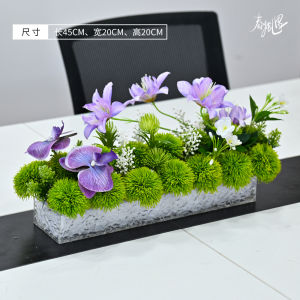 ตกแต่งบ้านแบบหรูหรา ดอกไม้เทียม ดอกไม้ประดับห้องนั่งเล่น ตกแต่งหน้ารับแขก ดอกไม้ประดับหน้าต่าง โรงแรม สำนักงานขาย อุปกรณ์ตกแต่ง