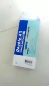 Combo 04 bút bi Double A/bút tritouch ngòi 07mm mực xanh chất lượng
