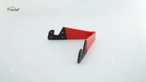 Dudukan Ponsel Multifungsi Adjustable Warna-Warni untuk HP/Tab - Hitam Berkilau