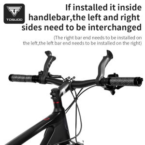 TOSUOD Bicycle Bar Ends Ergonomic Design Lightweight Bike Extension Handlebar Comfortable Bicycle Handlebar Accessory