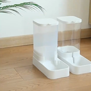 Automatic Auto Pet Food Feeder Dispenser 2.1KG / Water Feeder Dispenser 3.8L Dog Cat Feeding Bowl