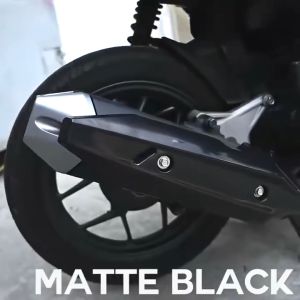 HONDA CLICK MUFFLER COVER CARBON / MATTE BLACK / MATTE CARBON FOR CLICK V3 CLICK V2 GAME CHANGER accessories