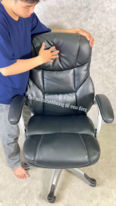 Ghế Xoay Da Giám Đốc Cao Cấp Size Châu Âu Dáng To Dày Tựa Tay Êm | AH06 | Nội Thất Anh Hoàng