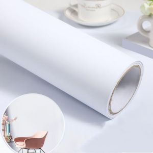 Giấy Dán Tường Màu Trơn Mờ 2/3/5M Vinyl Tự Dính Chống Thấm Nước Chống Ẩm Chống Bụi Bẩn Để Cải Tạo Phòng Ngủ Gia Đình - Đen Xám Trắng Xanh