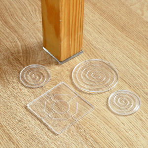 4 Miếng Đệm Nội Thất Silicon Chống Trơn Trượt Miếng Đệm Tròn Chống Rung Trong Suốt Giường Chân Và Bàn Fixators Để Chống Di Chuyển