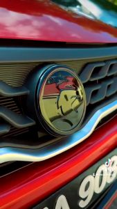 Proton X50 Logo Emblem Carbon Fiber Black Bonnet Steering Accessories 2020 2021 2022 2023 2024