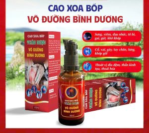 Cao xoa bóp thảo dược võ đường Bình Dương hỗ trợ các vấn đề về xương khớp chai 50ml.