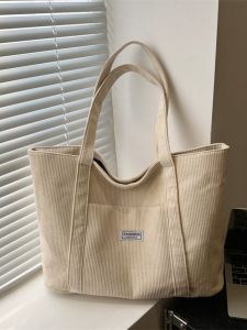 Simplified Large Capacity Canvas Tote Bag for Women 2024 New Short Trip Handbag Versatile Single Shoulder Commuting Tote Bag