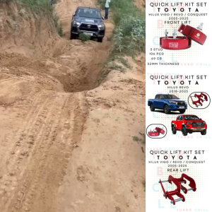 ERMETIQ QUICK LIFT SET FRONT & REAR for TOYOTA HILUX VIGO / REVO / ROCCO / CONQUEST HEAVY DUTY