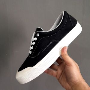 Black Hidden - Sepatu Sneakers Pria Ukuran Besar | Sepatu Kasual sekolah Kuliah Big Size | Sepatu Ukuran 45 46 47 Warna Hitam