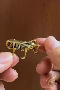 Decor Mini Tượng Dế Mèn Bằng Đồng Tượng Nhỏ Trang Trí Tiểu Cảnh Đồng Quê Trà Đạo - Đồ Đồng Thuận Tâm