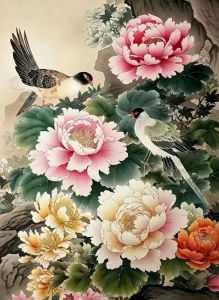 Oil Painting By Numbers Birds Pattern DIY Number Drawing Canvas Pictures By Numbers Home Decor Large Size