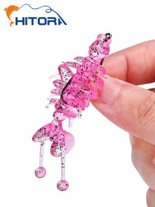 10 Chiếc Nổi Tôm TPE Mềm Con Sâu Mồi Câu Cá Độ Đàn Hồi Cao Nhân Tạo Wobbler Silicone Mồi Cho Pike Bass Cá Rô Biển Giải Quyết