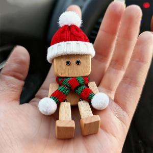 Shaking wooden for Man gift It comes with vivid expression accessories desktop bookshelf car decorations Christmas gift