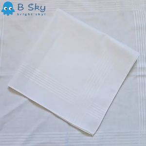 【Local shipment】12 pieces of cotton white Panyo handkerchief gentleman white handkerchief DIY pure cotton mens Scarf and handkerchief