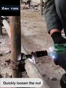 1100Nm Cordless Brushless Impact Wrench Dapat digunakan pada soket bor listrik 2-in-1 Lithium Electric Wrench untuk sepeda motor dan mobil