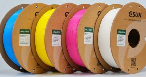 Nhựa in 3d ESUN PLA+ CMYK bộ 4 màu (Cyan Magenta Yellow và White) 1kg/ Cuộn lõi nhựa