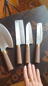 bộ dao 5 món gỗ mun được làm từ thép trắng nhật không rỉ sét giá tận gốc