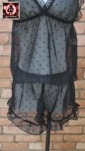 💗Ready stock💗 Womens home pajamas see-through set女士家居睡衣透视套装