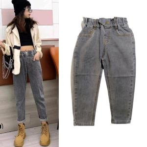 Celana Jeans Anak Perempuan Remaja Model High Waist Korean Style