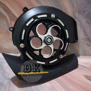 COVER TUTUP KIPAS KARBON PLUS SPINER COVER TUTUP PENGAMAN PELINDUNG KIPAS CARBON MAGNET MESIN PLUS SPINNER YAMAHA MIO M3 Z GT FINO XEON ALL 125 KUALITAS IMPORT