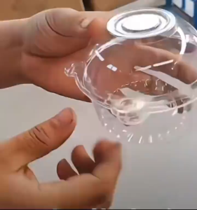 100pcs Clear Cupcake Containers Disposable Muffin Pod with Dome Lids Dessert Cookie Baking Bread Box
