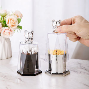 Homenhome Personalized and Creative Dental Floss Cotton Swab Storage Box in Home Living Room