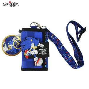 Smiggle Australia Boys Sonic the Hedgehog Leather Wallet – 3-Layer Foldable Clutch Card Organizer 5 Inch Kids Travel Pocket Money Holder