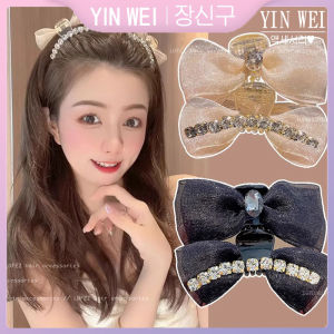 Yin Wei nhỏ thơm gió hai mặt bắt Clip nữ 2024 mới khoan nước Kẹp tóc mái lệch Clip mũ