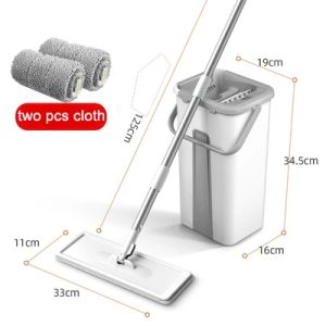 Mop Magic Floor Squeeze Squeeze Mop With Bucket Flat Bucket Rotating Mop For Wash Floor House Home Cleaning Cleaner Easy 2024New