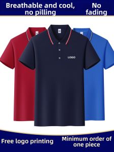 JINGYILAIXIU | Corporate Culture Short Sleeve Polo Shirt