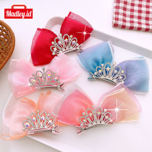 MAdley Hairpin Princess: Jepit Rambut Mahkota Wanita Cantik & Aksesoris Rambut Anak Perempuan