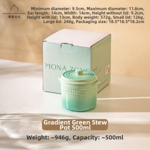 MODERN SWEETHOME | Ceramic Double Boiler For Soups and Birds Nest
