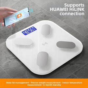 Smart Electronic Body Fat Scale Small Precision Home Use Supports HUAWEI HiLink Health Fitness Weight Loss Tracking Device