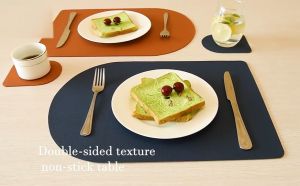 Table Mat Placement Dining Table Mat Waterproof Alas Meja Makan Leather Mat Table 餐桌垫杯垫 CP1002