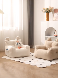 Lazy Sofa Kids Soft Couch Storage Pockets Design Home Decor