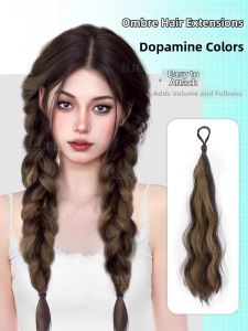 Vibrant Colorful Plaited Hair Extension Braids