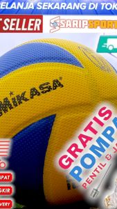 bola volley premium bintik serat lembut bola voli pres size5 mva300 bola murah berkualitas