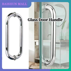 304 Stainless Steel Bathroom Glass Door Handle 25mm - 12 Inches