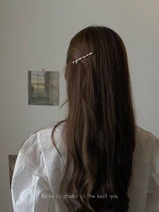 โทนสีเย็นไม่สม่ําเสมอเพิร์ลคลิปผมโลหะสําหรับสาวหน้าผากและด้านหลังอุปกรณ์เสริมผมอ่อนเยาว์คลิปด้านข้าง < Ne1> คลิป