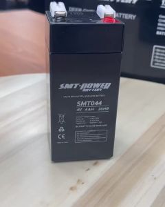 Baterai SMT044 4V 4AH 20HR Battery Aki Kering VRLA SMTPOWER. Original Garansi Resmi Packing Aman