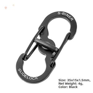 TEKANAI | Anti-theft Easy-Hang S Clip Keychain Locking Carabiner