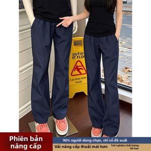 LIUBU | Quần Lửng Phồng Nhanh Khô Vải Lụa Sợi Băng Mỹ Retro