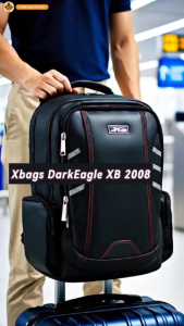 Balo Nam Cao Cấp Xbags DarkEagle XB 2008 - Balo Doanh Nhân Chống Nước Nhiều Ngăn Phom Đứng Sang Trọng Đi Làm Công Sở Công Tác