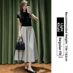 XIANYIJIAO | Quick-Drying High-Waist A-Line Umbrella Skirt
