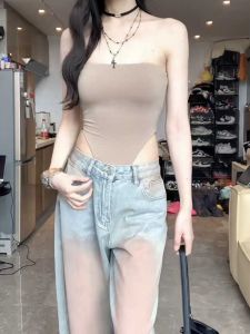 เซ็กซี่สูงเอว Hollow Out ชุดบอดี้สูทผู้หญิงฤดูร้อนแขนกุดทํางานเสื้อผ้า Modal ผ้ากระชับสัดส่วน Tank Top