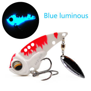 Castfanatic MZ55 17g/13g Metal VIB Lures Lipless Blade Bait With Spinner Tail Sinking Wobblers Fishing tackle For Trout